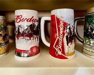 VINTAGE BUDWEISER COLLECTIBLE MUGS