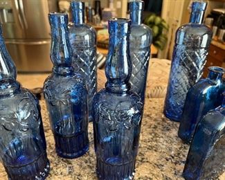 VINTAGE BLUE BOTTLE COLLECTION