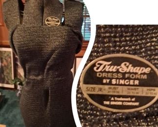 Sew - Vintage Tru- Shape Dress Form by Singer Junior Size