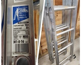 Barn - $80 Werner16ft 250lb Heavy duty industrial ladder.