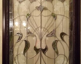 $150 Beautiful Stained Glass in frame. Made by owner.