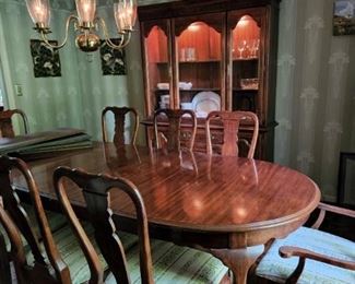 China Cabinet available. Table & Chairs Sold.