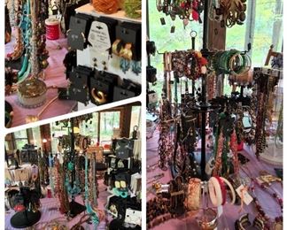 The most costume jewelry we have EVER had in a sale. Most $1 - $5 per card.