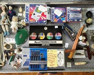 What's in the case near check-out minus the sterling.