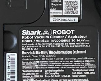 Shark RV2001 AI Robot Vacuum with LIDAR Navigation, Home Mapping, Perfect for Pet Hair, Works with Alexa, Wi-Fi Connected, Gray/Silver