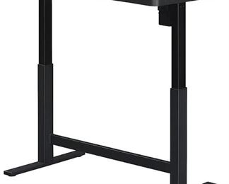 Twin Star Home - Ashford Adjustable Height Desk - Black features a height range from 29.5” to 47”, and three programmable height settings.