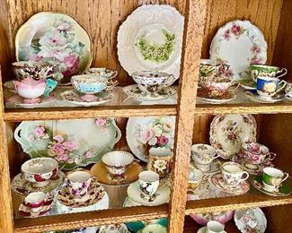 Beautiful collection of Vintage Porcelain Plates, Tea cup sets from all around the World & more.