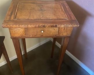 Italian antique secret compartment inlaid  side table