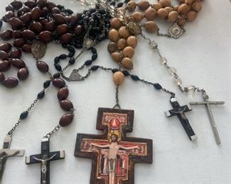 Blessed rosary beads