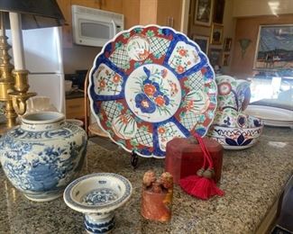 Japanese and Chinese porcelains