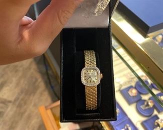 rolex vintage 14K gold watch