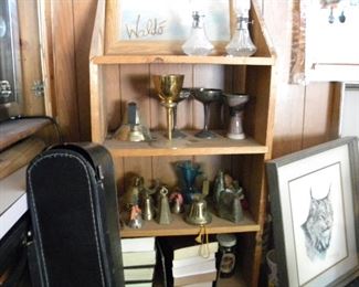 Bells, chalices, oil lamps. 