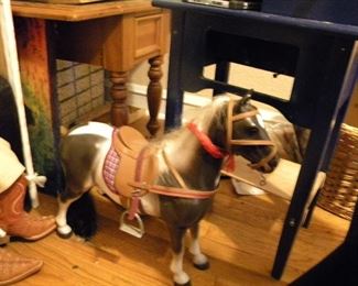 Horse, two feet tall. 