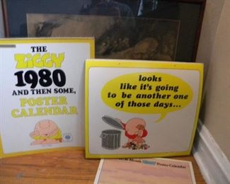 Large format Ziggy calendars. 