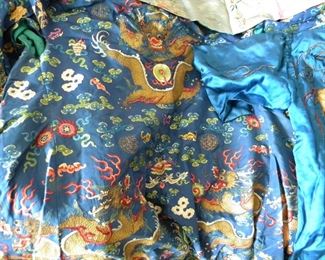 Japanese embroidered clothing. 
