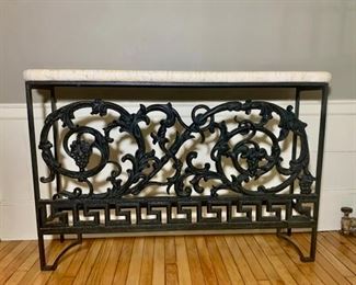 Marble & Iron Console 19th century and 20th century