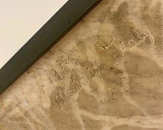 Marble & Iron Console 19th century and 20th century