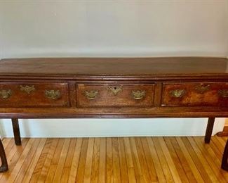 George II Oak Dresser Base – circa 1750 England
