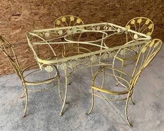 50s Iron Garden Patio Set