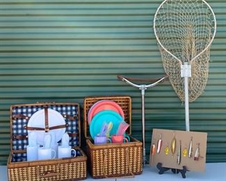 Antique Lures, Vintage Baskets