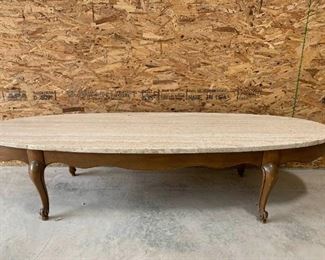 Italian Travertine Coffee Table
