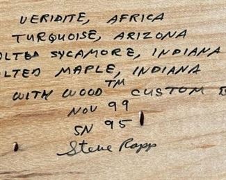 Steve Rapp Artist Made Trinket Box	4x8x5in	HxWxD
