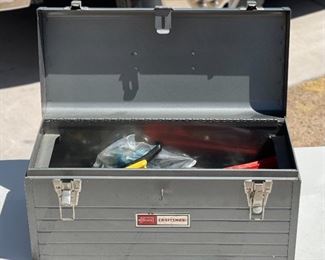 Craftsman Small Tool Box with Miscellaneous Tools	9x18x8.5in	HxWxD
