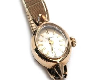As-IS Vintage Bulova 23 Watch 10k RGP Ladies 	Ladies 14mm case	
