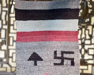 Antique Navajo Symbol/Pictorial Rug Native American	39x11in	HxWxD
