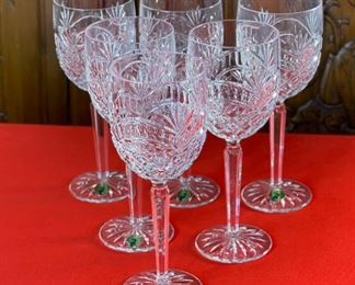 6pc Waterford Crystal Artisan Wine Glasses	8.4in H x 3in Diameter at opening.	
