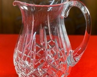 Waterford Crystal Lismore 60oz Water Pitcher	8.75in H x 5.75x 7.2in	HxWxD
