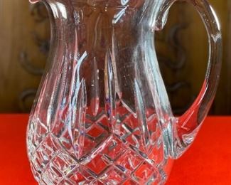Waterford Crystal Lismore 60oz Water Pitcher	8.75in H x 5.75x 7.2in	HxWxD
