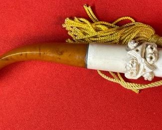 Vintage Meerschaum Tobacco  pipe	12in long	
