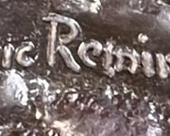 Frederic Remington Cheyenne Bronze Sculpture Statue  Vintage	21.5x22x10in	HxWxD
