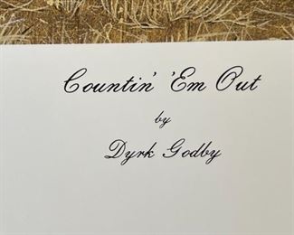 Signed Dyrk Godby Countin' 'Em Out Litho Print	Print: 17x20in	
