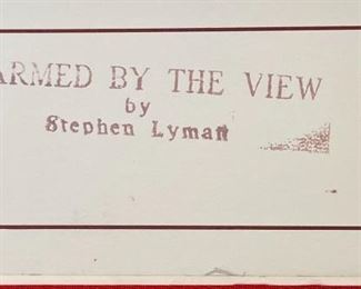 Signed Stephen Lyman Warmed By The View Limited Edition Litho Print Numbered	Print: 28 3/8x 32in	
