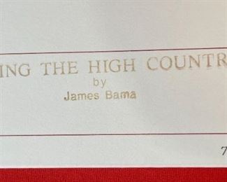 Signed James Bama Riding The High Country Litho Print Limited Edition	Print: 24.5x23.75in	
