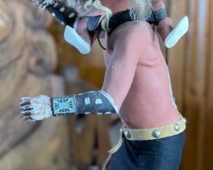 Vintage Hopi Mudhead Kachina Tuhavi and Koyemsi Native American Koyemsi Katsina	24.75x10x9in	HxWxD
