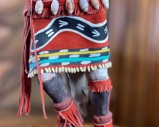 Vintage Hopi Snake Dancer Kachina Doll Tino Youvella Native American  Katsina	15.5x8x6in	HxWxD
