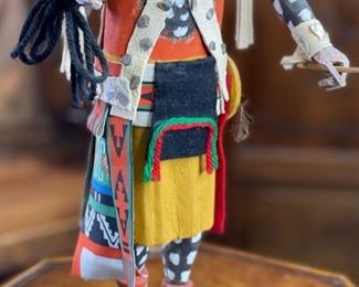 Vintage Hopi Kachina Leo Lacapa Jr. Native American Katsina	17x8.5x6.5in	HxWxD
