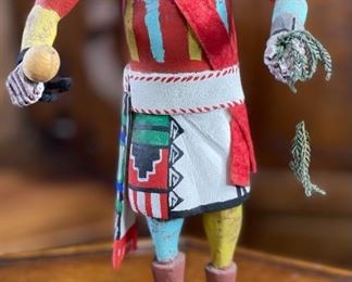 Vintage Konin Kachina Supai Tino Youvella Native American Katsina	13x6x4in	HxWxD
