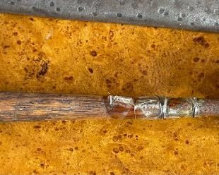 Antique Hugo Berger Goberg Ges Gesch Hammered Metal Table Gong Arts & Crafts Bell	12.5x9.5x3.75in	HxWxD
