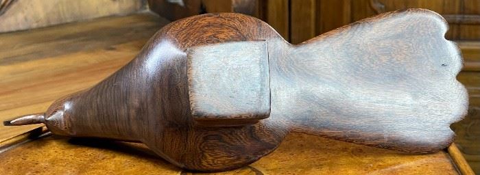 Ironwood Carving Quail Wood Sculpture Rustic	5.5x4.5x12.5in	HxWxD
