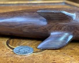 Ironwood Carving Shark Wood Sculpture Rustic Seri indians	3x1.5x10in	HxWxD
