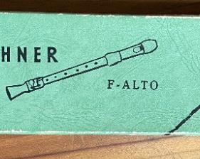 Vintage Hohner F-Alto Concert Recorder in Box  Konzert Germany	Box: 2x3x12in	HxWxD
