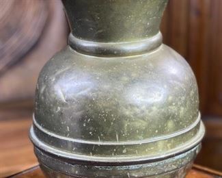 Antique Brass Spittoon	11.5in H x 8in diameter at top rim	
