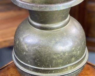 Antique Brass Spittoon	11.5in H x 8in diameter at top rim	
