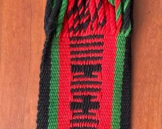 Vintage Hopi Pueblo Ceremonial Belt Sash Kachina Dance Native American  Pueblo Warp Float	64in Long x 2.5in Wide	
