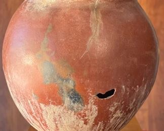 #2 Large Pre Columbian Pottery Native American Pot Vessel	17in H x 12.25in diameter at rim	
