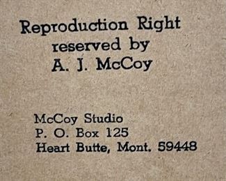 Original Art AJ Jeanie McCoy Deer Painting Frame: 27x23.25in